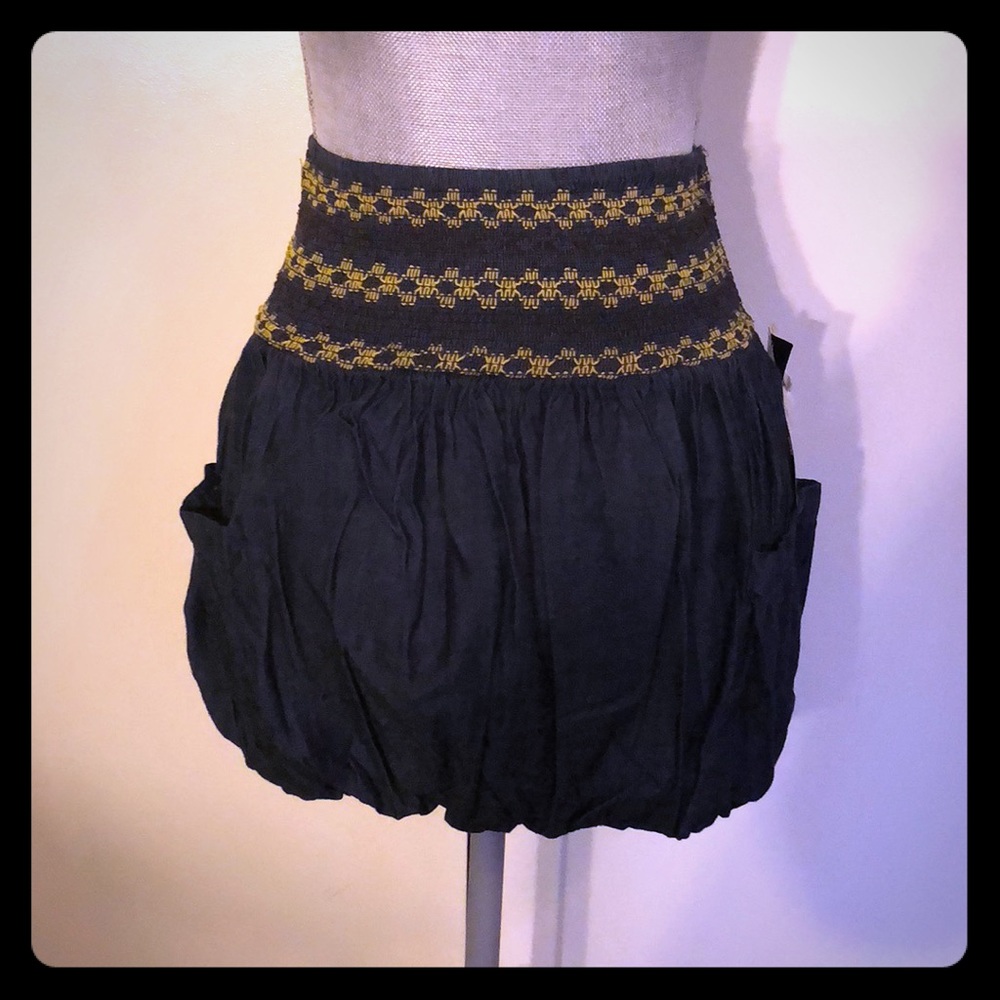 NWT Hot & Delicious Jean Skirt with Elastic Waist
